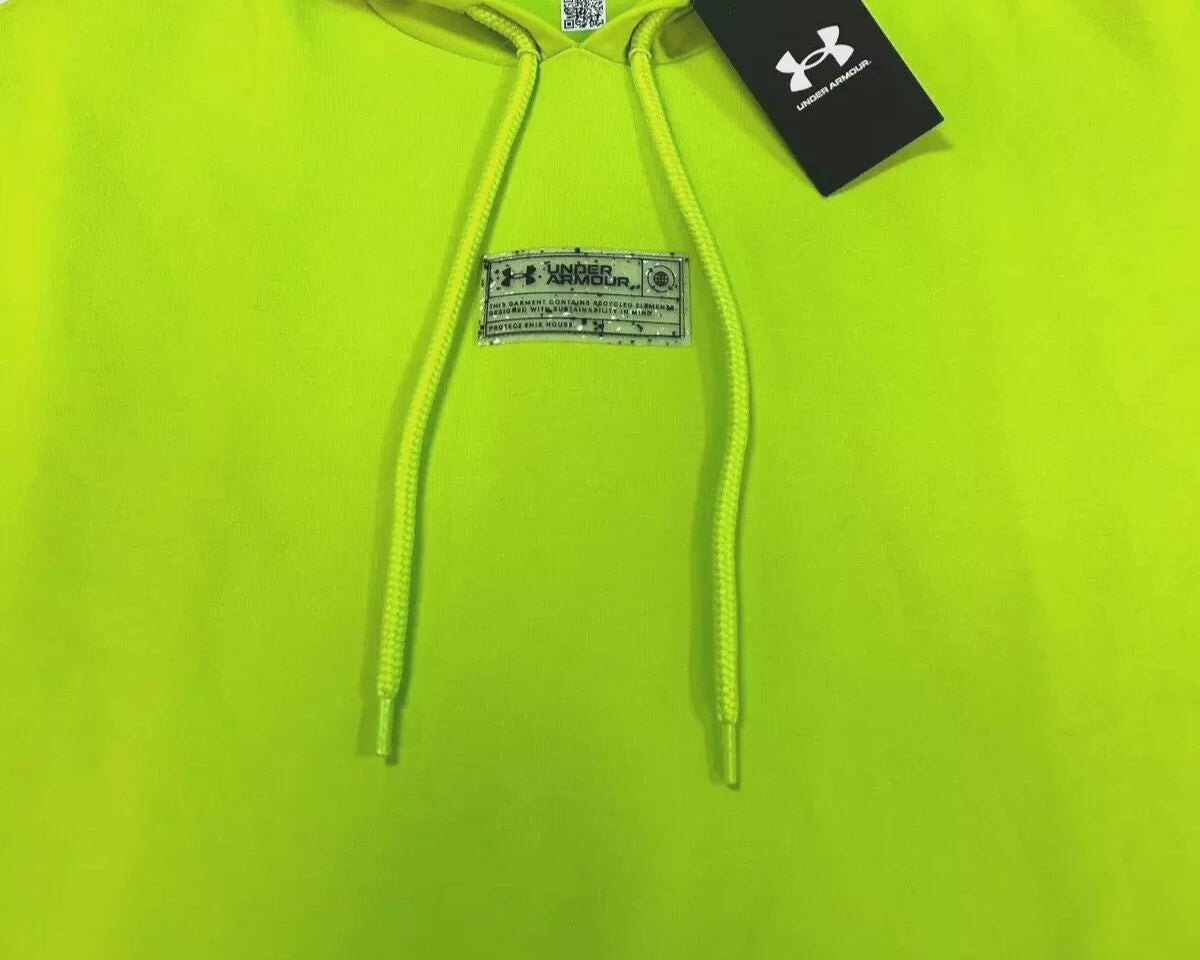 Горнище Under Armour Summit Knit Short Sleeve Hoodie 'Neon Green' (1378894-324)