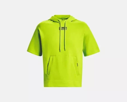 Горнище Under Armour Summit Knit Short Sleeve Hoodie 'Neon Green' (1378894-324)